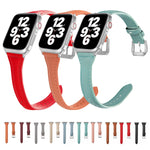 Cinturino universale in pelle sottile a forma di T, For Apple Watch Series 7 45mm / 6 & SE & 5 & 4 44mm / 3 & 2 & 1 42mm, For Apple Watch Series 7 41mm / 6 & SE & 5 & 4 40mm / 3 & 2 & 1 38mm                                                              ...