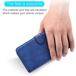 Custodia portafoglio in pelle PU e TPU per smartphone compatibili