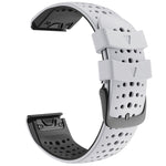 Per cinturino di ricambio per cinturino di ricambio a sgancio rapido in silicone bicolore Garmin Fenix 6, For Garmin Fenix 6