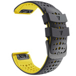 Per cinturino di ricambio per cinturino di ricambio a sgancio rapido in silicone bicolore Garmin Fenix 6, For Garmin Fenix 6