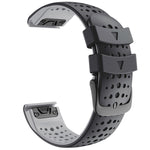 Per cinturino di ricambio per cinturino di ricambio a sgancio rapido in silicone bicolore Garmin Fenix 6, For Garmin Fenix 6