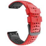 Per cinturino di ricambio per cinturino di ricambio a sgancio rapido in silicone bicolore Garmin Fenix 6, For Garmin Fenix 6