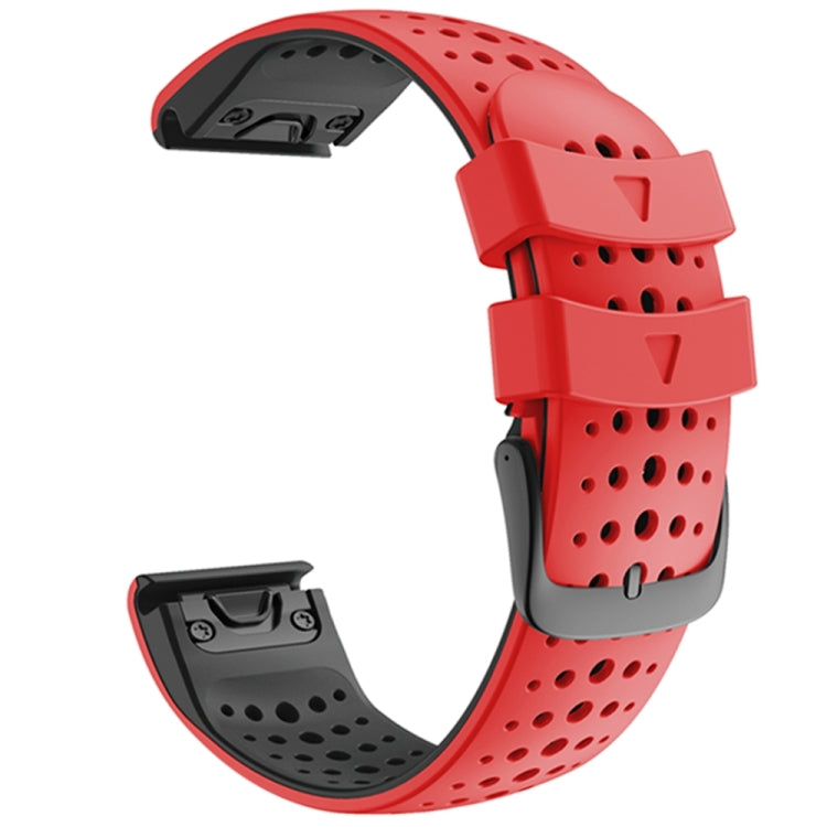 Per cinturino di ricambio per cinturino di ricambio a sgancio rapido in silicone bicolore Garmin Fenix 6, For Garmin Fenix 6