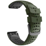Per cinturino di ricambio per cinturino di ricambio a sgancio rapido in silicone bicolore Garmin Fenix 6, For Garmin Fenix 6