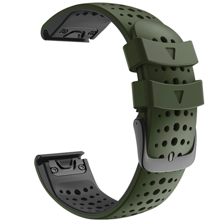 Per cinturino di ricambio per cinturino di ricambio a sgancio rapido in silicone bicolore Garmin Fenix 6, For Garmin Fenix 6
