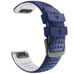 Per cinturino di ricambio per cinturino di ricambio a sgancio rapido in silicone bicolore Garmin Fenix 6, For Garmin Fenix 6