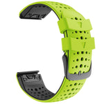 Per cinturino di ricambio per cinturino di ricambio a sgancio rapido in silicone bicolore Garmin Fenix 6, For Garmin Fenix 6