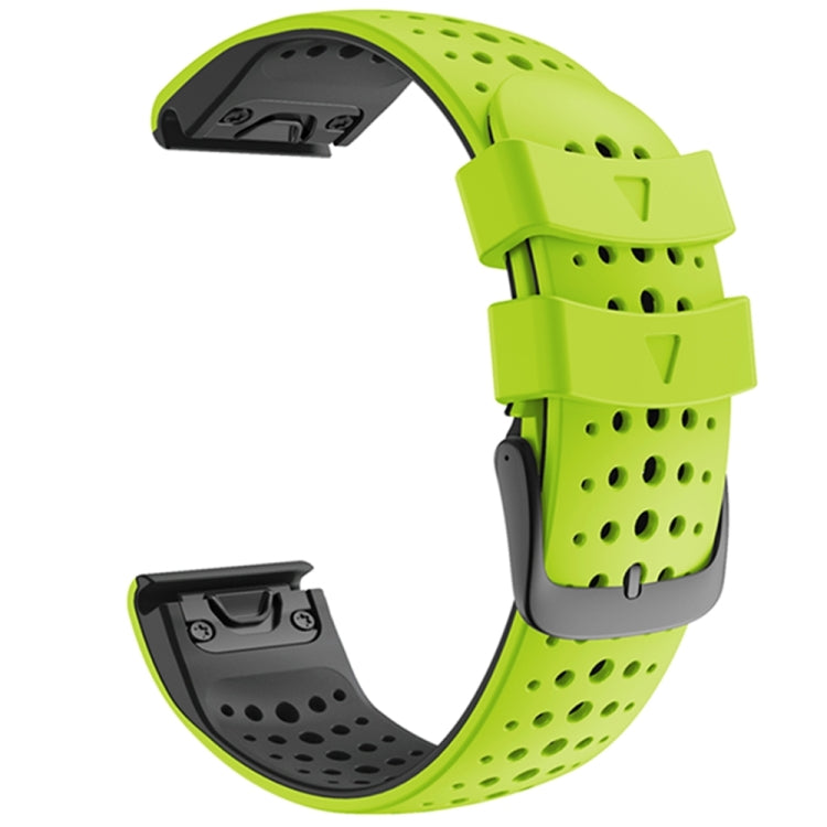 Per cinturino di ricambio per cinturino di ricambio a sgancio rapido in silicone bicolore Garmin Fenix 6, For Garmin Fenix 6