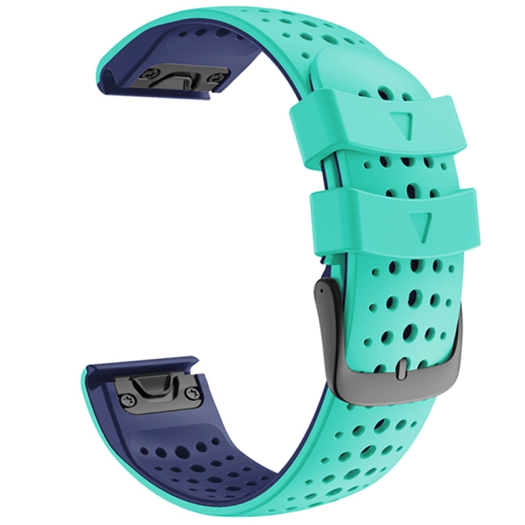 Per cinturino di ricambio per cinturino di ricambio a sgancio rapido in silicone bicolore Garmin Fenix 6, For Garmin Fenix 6