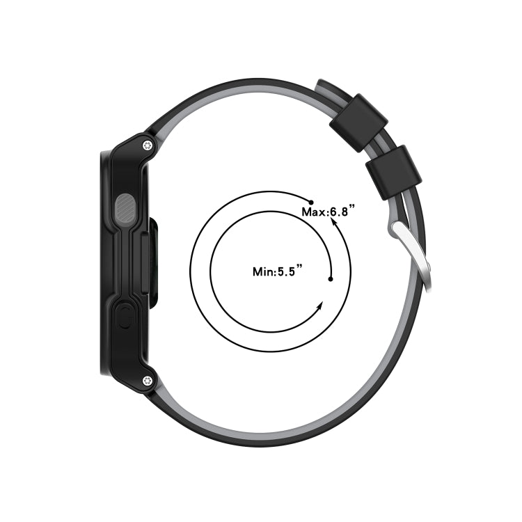 Per cinturino di ricambio in silicone bicolore Garmin Approach S2 / S4, For Garmin Approach S2 / S4