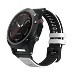 Per cinturino di ricambio per cinturino di ricambio in silicone bicolore Garmin Fenix 6X, For Garmin Fenix 6X