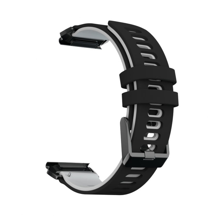 Per cinturino di ricambio per cinturino di ricambio in silicone bicolore Garmin Fenix 6X, For Garmin Fenix 6X