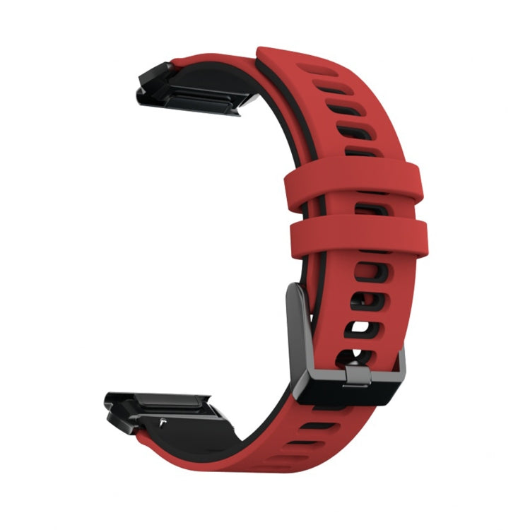 Per cinturino di ricambio per cinturino di ricambio in silicone bicolore Garmin Fenix 6X, For Garmin Fenix 6X