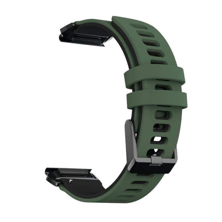 Per cinturino di ricambio per cinturino di ricambio in silicone bicolore Garmin Fenix 6X, For Garmin Fenix 6X