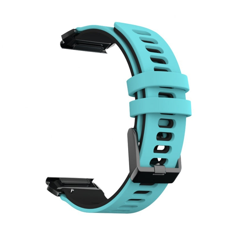 Per cinturino di ricambio per cinturino di ricambio in silicone bicolore Garmin Fenix 6X, For Garmin Fenix 6X