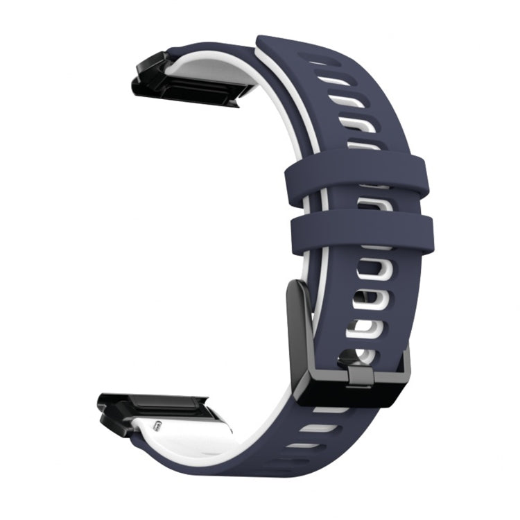 Per cinturino di ricambio per cinturino di ricambio in silicone bicolore Garmin Fenix 6X, For Garmin Fenix 6X