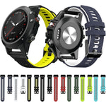 Per cinturino di ricambio per cinturino di ricambio in silicone bicolore Garmin Fenix 6X, For Garmin Fenix 6X