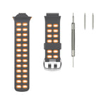 Per cinturino di ricambio in silicone bicolore Garmin Forerunner 310XT