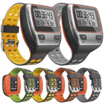 Per cinturino di ricambio in silicone bicolore Garmin Forerunner 310XT