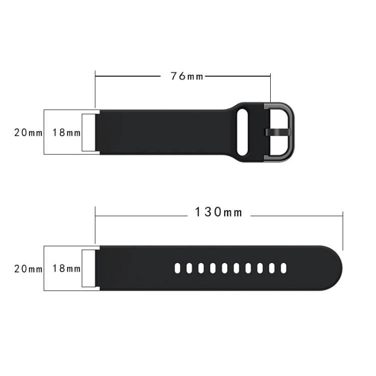 Per cinturino di ricambio in silicone con fibbia galvanica Xiaomi Mi Watch