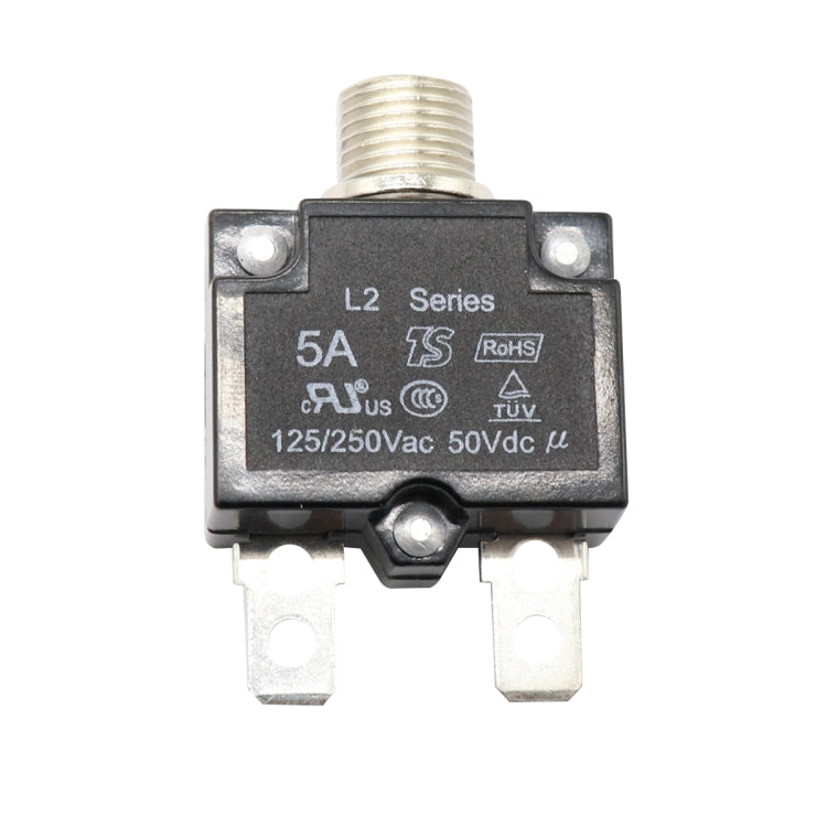 Protezione da sovraccarico per auto serie L2 50V Ripristino manuale Interruttore automatico CC con copertura impermeabile, 5A, 10A, 15A, 20A, 30A