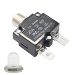 Protezione da sovraccarico per auto serie L2 50V Ripristino manuale Interruttore automatico CC con copertura impermeabile, 5A, 10A, 15A, 20A, 30A