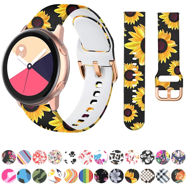 Cinturino per cinturino di ricambio con stampa in silicone, For Samsung Galaxy Watch 42mm