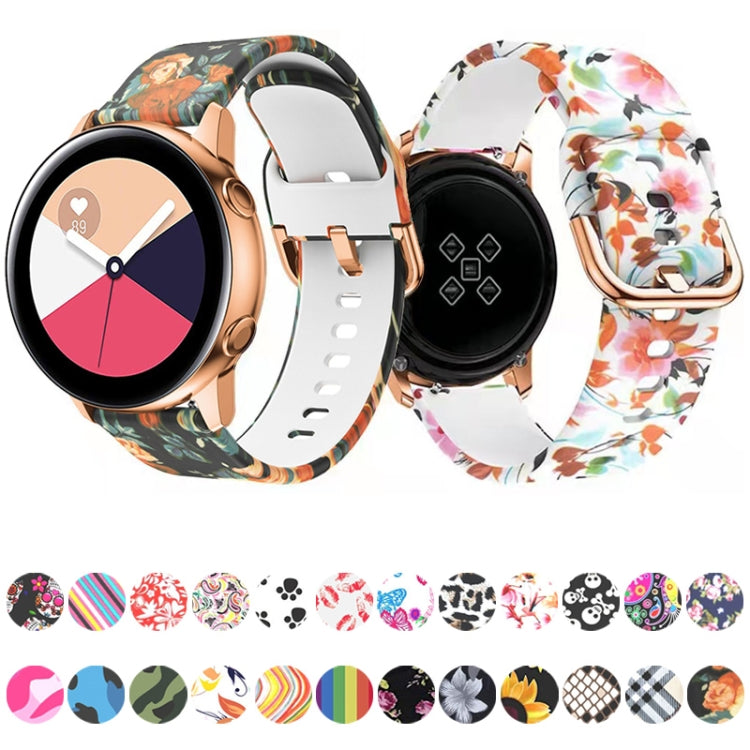 Cinturino per cinturino di ricambio con stampa in silicone, For Samsung Galaxy Watch 46mm