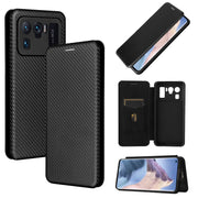 Struttura in fibra di carbonio Flip orizzontale magnetico Custodia in pelle TPU + PC + PU con slot per schede, For Xiaomi Mi 11 Ultra, For Xiaomi Mi 11 Pro, For Xiaomi Mi 11 Lite, For Realme C21