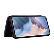 Struttura in fibra di carbonio Flip orizzontale magnetico Custodia in pelle TPU + PC + PU con slot per schede, For Xiaomi Mi 11 Ultra, For Xiaomi Mi 11 Pro, For Xiaomi Mi 11 Lite, For Realme C21