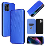 Custodia portafoglio in pelle TPU con slot carte per Oppo Find X3