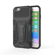 War Chariot Series Armor Custodia protettiva antiurto per PC + TPU all-inclusive con supporto invisibile, For iPhone 6, For iPhone 6 Plus, For iPhone SE 2022 / SE 2020 / 8 / 7, For iPhone 8 Plus / 7 Plus