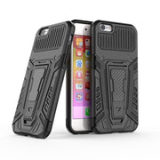 War Chariot Series Armor Custodia protettiva antiurto per PC + TPU all-inclusive con supporto invisibile, For iPhone 6, For iPhone 6 Plus, For iPhone SE 2022 / SE 2020 / 8 / 7, For iPhone 8 Plus / 7 Plus