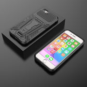 War Chariot Series Armor Custodia protettiva antiurto per PC + TPU all-inclusive con supporto invisibile, For iPhone 6, For iPhone 6 Plus, For iPhone SE 2022 / SE 2020 / 8 / 7, For iPhone 8 Plus / 7 Plus