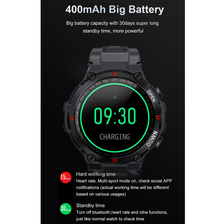 K22 Smart Watch con schermo IPS da 1,28 pollici, supporto promemoria ciclo mestruale / chiamata Bluetooth / monitoraggio del sonno