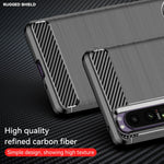 Custodia in TPU in fibra di carbonio con trama spazzolata, For Sony Xperia 1 III, For Sony Xperia 10 III