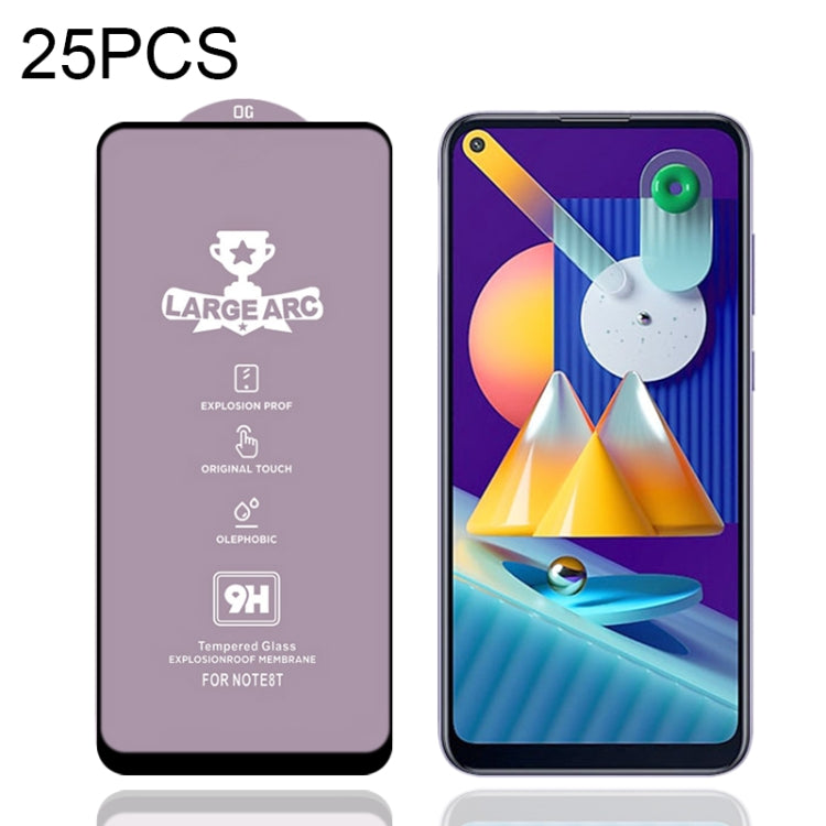 25 PZ 9H HD Large Arc High Allumina Pellicola in vetro temperato a schermo intero, For Samsung Galaxy M11 (25 PCS), For Samsung Galaxy M21 / M21 2021 (25 PCS), For Samsung Galaxy M31 (25 PCS), For Samsung Galaxy M31s (25 PCS)                           ...