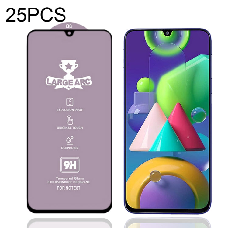 25 PZ 9H HD Large Arc High Allumina Pellicola in vetro temperato a schermo intero, For Samsung Galaxy M11 (25 PCS), For Samsung Galaxy M21 / M21 2021 (25 PCS), For Samsung Galaxy M31 (25 PCS), For Samsung Galaxy M31s (25 PCS)                           ...