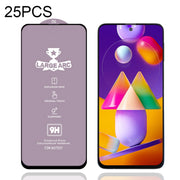 25 PZ 9H HD Large Arc High Allumina Pellicola in vetro temperato a schermo intero, For Samsung Galaxy M11 (25 PCS), For Samsung Galaxy M21 / M21 2021 (25 PCS), For Samsung Galaxy M31 (25 PCS), For Samsung Galaxy M31s (25 PCS)                           ...