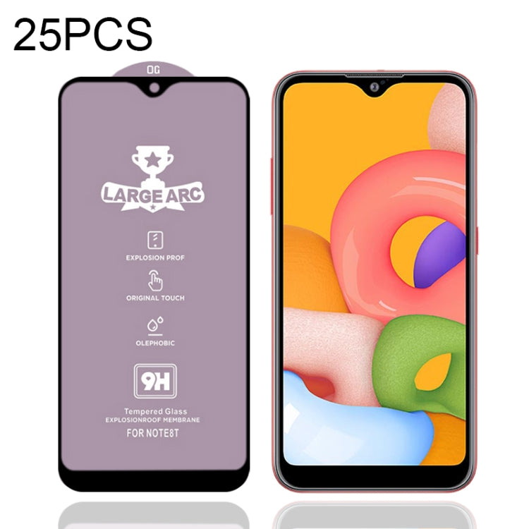 25 PZ 9H HD Large Arc High Allumina Pellicola in vetro temperato a schermo intero, For Samsung Galaxy M11 (25 PCS), For Samsung Galaxy M21 / M21 2021 (25 PCS), For Samsung Galaxy M31 (25 PCS), For Samsung Galaxy M31s (25 PCS)                           ...