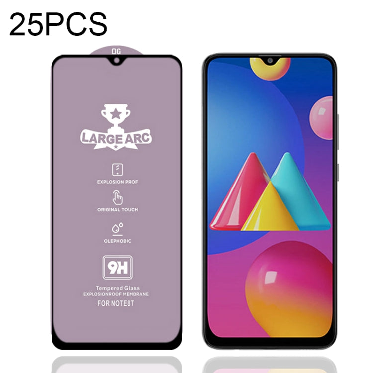 25 PZ 9H HD Large Arc High Allumina Pellicola in vetro temperato a schermo intero, For Samsung Galaxy M11 (25 PCS), For Samsung Galaxy M21 / M21 2021 (25 PCS), For Samsung Galaxy M31 (25 PCS), For Samsung Galaxy M31s (25 PCS)                           ...