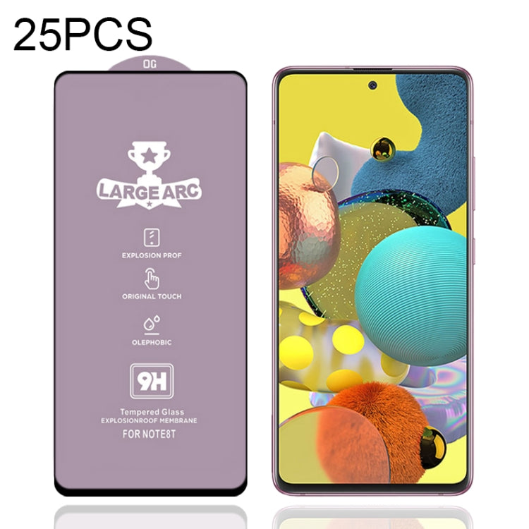 25 PZ 9H HD Large Arc High Allumina Pellicola in vetro temperato a schermo intero, For Samsung Galaxy M11 (25 PCS), For Samsung Galaxy M21 / M21 2021 (25 PCS), For Samsung Galaxy M31 (25 PCS), For Samsung Galaxy M31s (25 PCS)                           ...