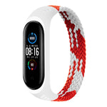 Per Xiaomi Mi Band 6/5/4/3/2 Cinturino di ricambio per cinturino in tessuto elastico universale in silicone, M 160mm, L 170mm