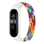 Per Xiaomi Mi Band 6/5/4/3/2 Cinturino di ricambio per cinturino in tessuto elastico universale in silicone, M 160mm, L 170mm