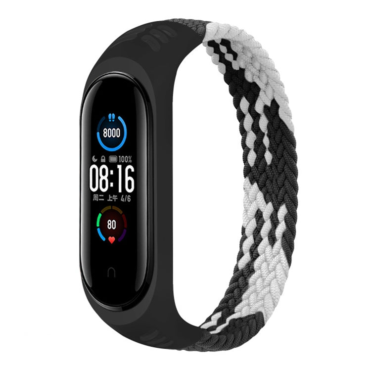 Per Xiaomi Mi Band 6/5/4/3/2 Cinturino di ricambio per cinturino in tessuto elastico universale in silicone, M 160mm, L 170mm