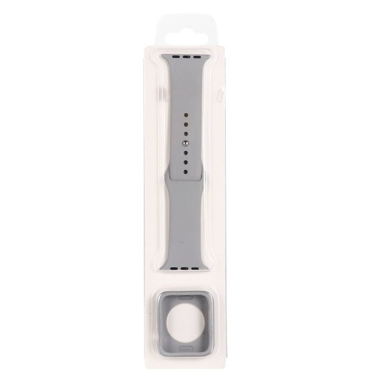 Cinturino di ricambio in silicone + set custodia protettiva per orologio, For Apple Watch Series 9 / 8 / 7 41mm