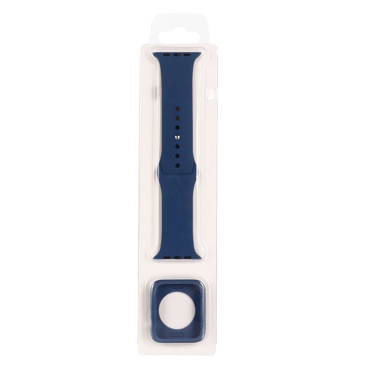 Cinturino di ricambio in silicone + set custodia protettiva per orologio, For Apple Watch Series 9 / 8 / 7 41mm