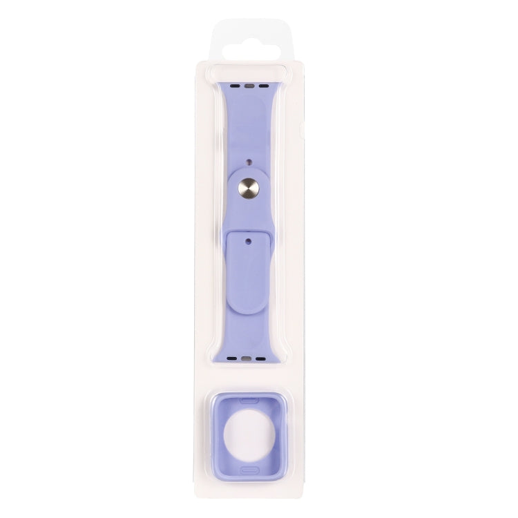 Cinturino di ricambio in silicone + set custodia protettiva per orologio, For Apple Watch Series 9 / 8 / 7 41mm