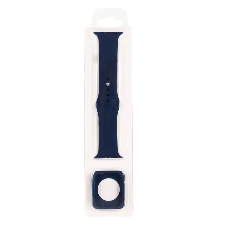 Cinturino di ricambio in silicone + set custodia protettiva per orologio, For Apple Watch Series 9 / 8 / 7 45mm