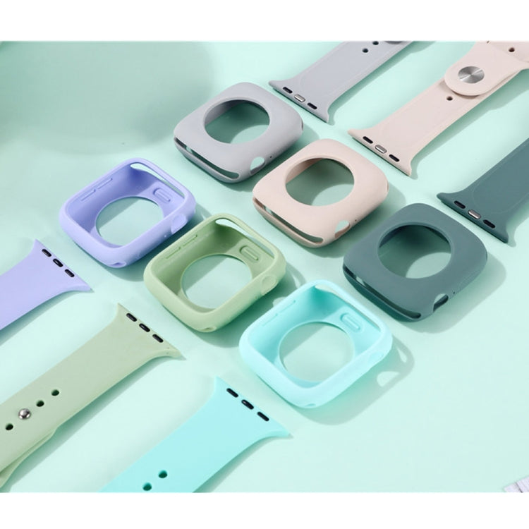 Cinturino di ricambio in silicone + set custodia protettiva per orologio, For Apple Watch Series 9 / 8 / 7 45mm